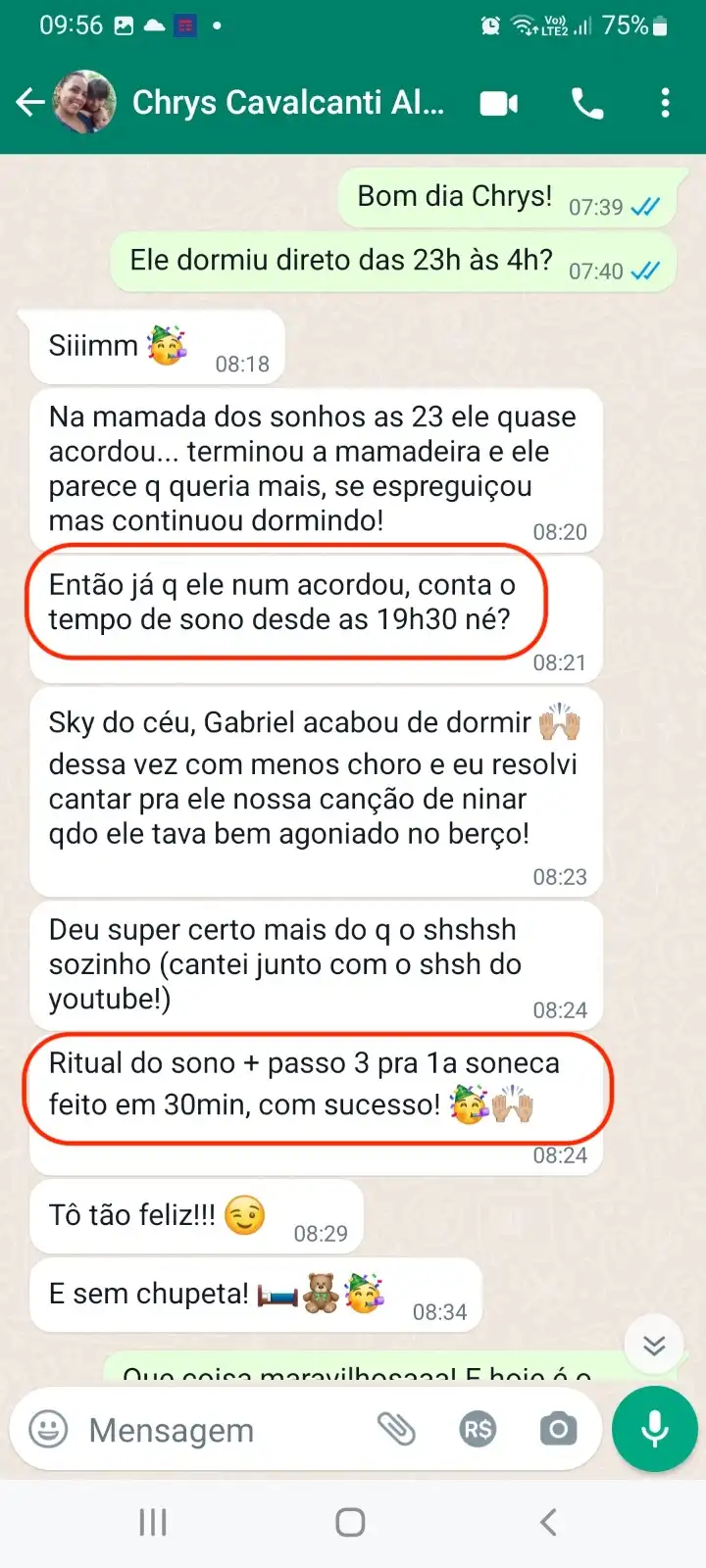 Depoimento em imagem