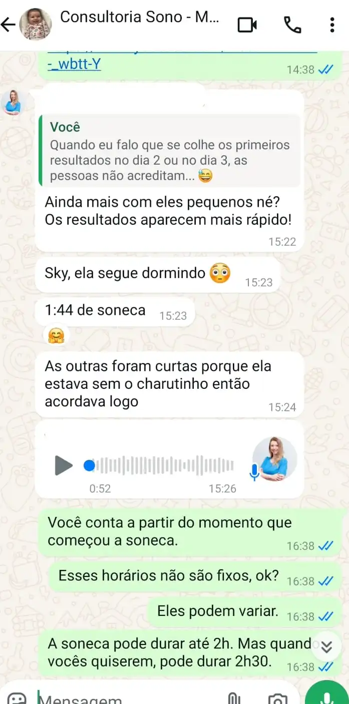 Depoimento de Maitê (1 mês e 3 dias)